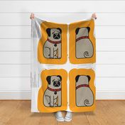 Dog Cushion Pug Pattern