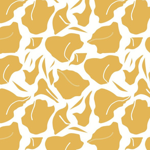 Yellow Petals Earl Gray Tea Pattern