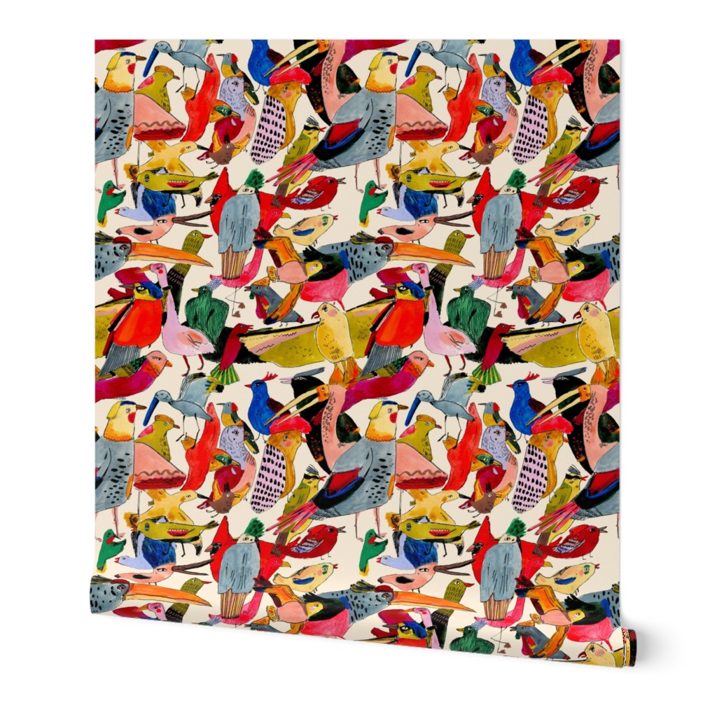 Colorful birds pattern