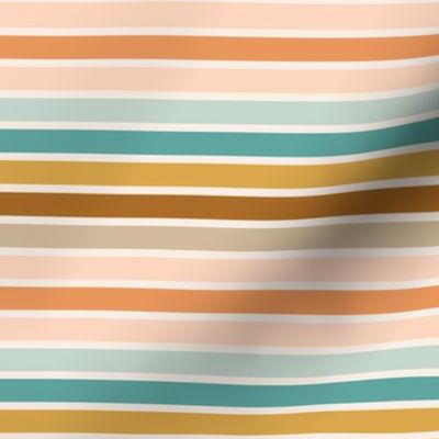 Boho rainbow stripes -1.14x4.5