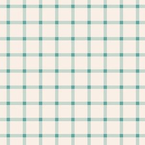 Boho Gingham in aqua-6x6