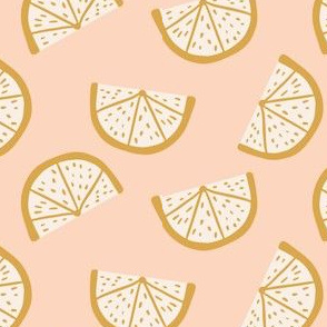 Boho Lemons in blush-5.25
