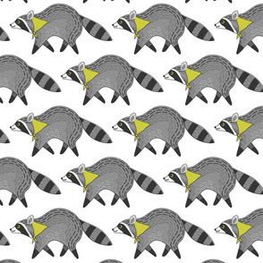 Raccoon Rumpus - WALKING ONE WAY // YELLOW // LARGE