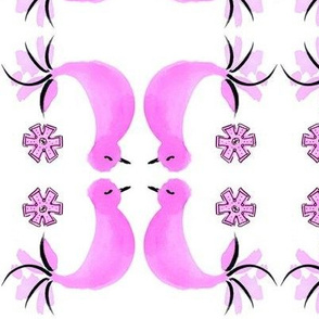 Pink Bird Pattern