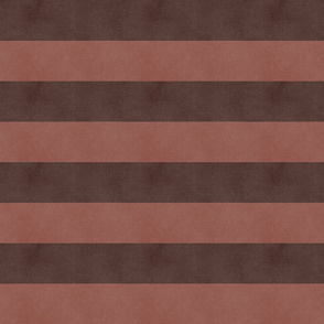Cozy Stripes in Dark Clay Red