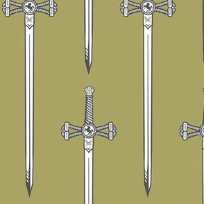 swords - light green