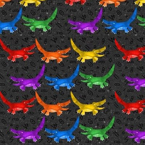 Lines of Rainbow Alligators