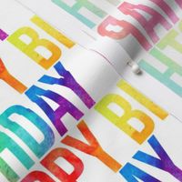 Rainbow Happy Birthday