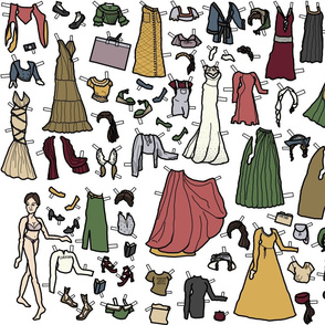 "Lizzy," Antiquarian Paper Doll Set