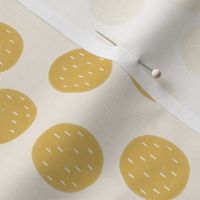 Modern Circles Polka Dot - Yellow