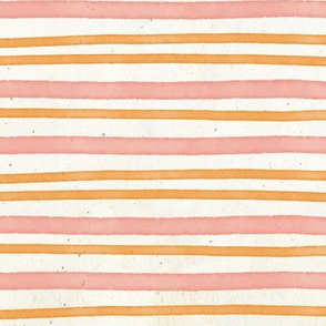 Space stripes  pink and ochre