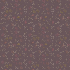 Sunny flowers ghost background brown