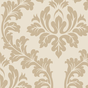 Biscuit Beige Fabric, Wallpaper and Home Decor | Spoonflower