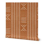 copper  mud cloth - arrow cross dot - mudcloth home decor tribal - C21