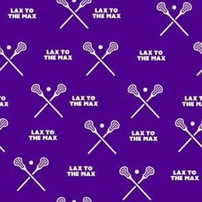 Lacrosse-LAX TO THE MAX-Purple