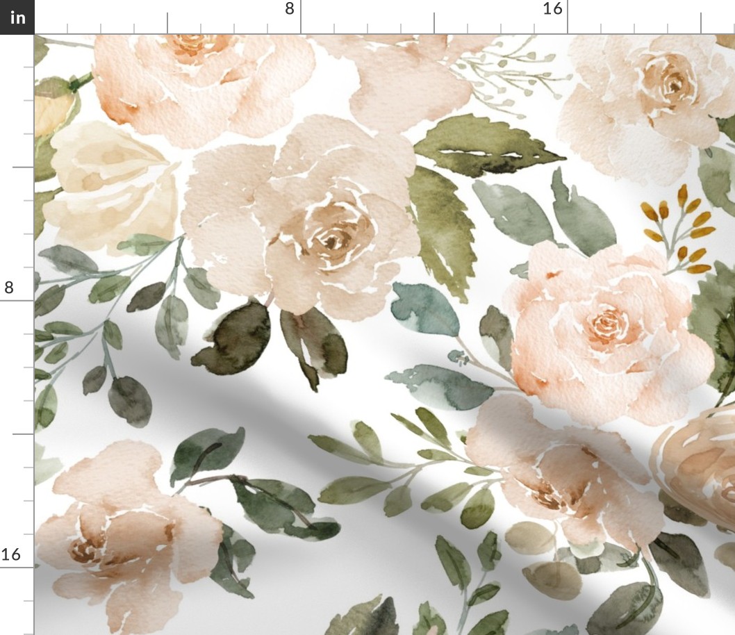 Jumbo / Earthy Rose Florals