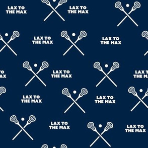 Lacrosse-LAX TO THE MAX-Navy Blue