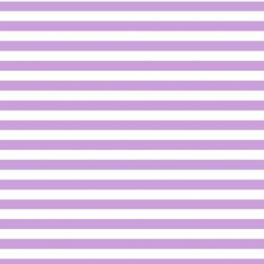 Wisteria Bengal Stripe Pattern Horizontal in White