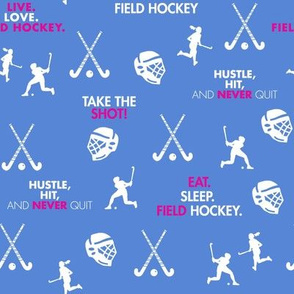 Field Hockey-White Icons