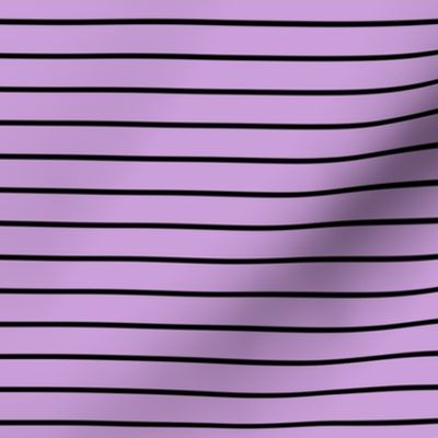 Wisteria Pin Stripe Pattern Horizontal in Black