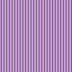 Small Wisteria Pin Stripe Pattern Vertical in Black