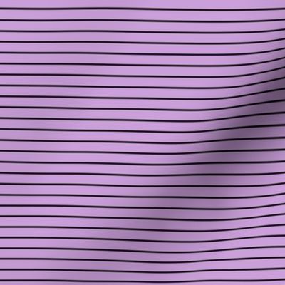 Small Wisteria Pin Stripe Pattern Horizontal in Black