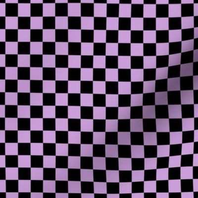 Checker Pattern - Wisteria and Black