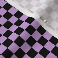 Checker Pattern - Wisteria and Black