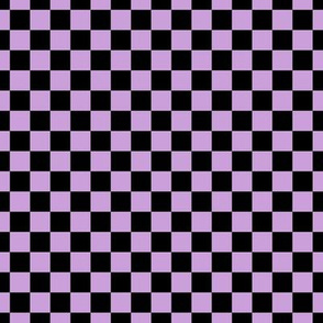 Checker Pattern - Wisteria and Black