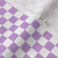 Checker Pattern - Wisteria and White