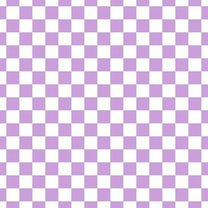 Checker Pattern - Wisteria and White