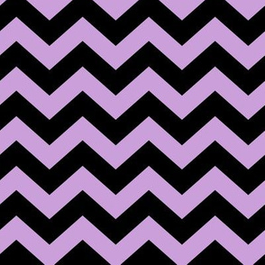 Chevron Pattern - Wisteria and Black