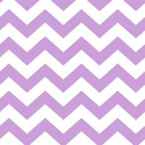 Chevron Pattern - Wisteria and White