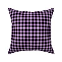 Gingham Pattern - Wisteria and Black