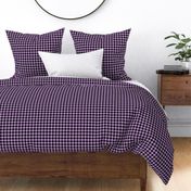 Gingham Pattern - Wisteria and Black