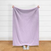 Gingham Pattern - Wisteria and White