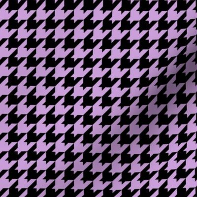 Houndstooth Pattern - Wisteria and Black