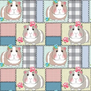 medium cottagecore patchwork guinea pigs