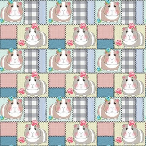 small cottagecore patchwork guinea pigs