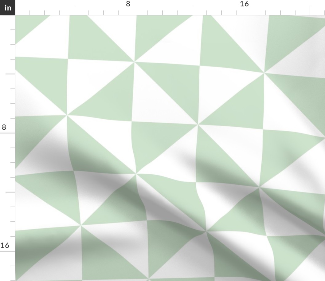 light sage green pinwheel triangles pinwheel triangles | large scale