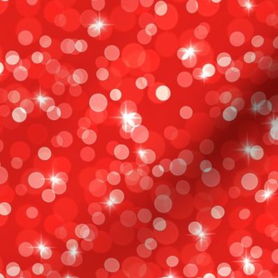 Sparkly Bokeh Pattern - Vivid Red Color