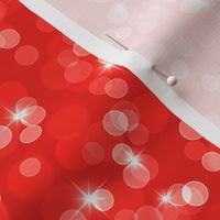 Sparkly Bokeh Pattern - Vivid Red Color