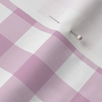 1” Gingham Check (mulberry + white)
