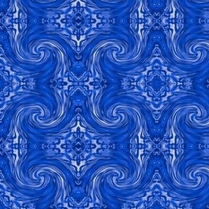 Maltese Blue swirls