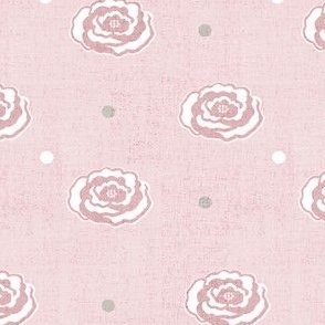 mini floral roses pink