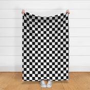 Large 6 inch repeat chessboard checkerboard black and white check