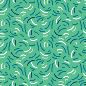 Green squiggly texture pattern