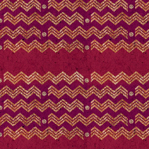 Textured deep red gold Chevron 