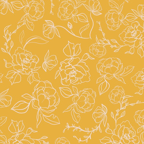 Delicate floral-yellow
