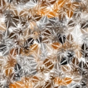Wachtelfedern in Hülle und Fülle - gemalt • Quail feathers in abundance